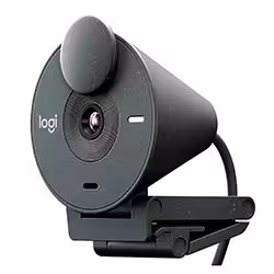 Webcam Logitech Brio 300 Full HD 30 FPS Microfone Integrado 960-001413 - Grafite
